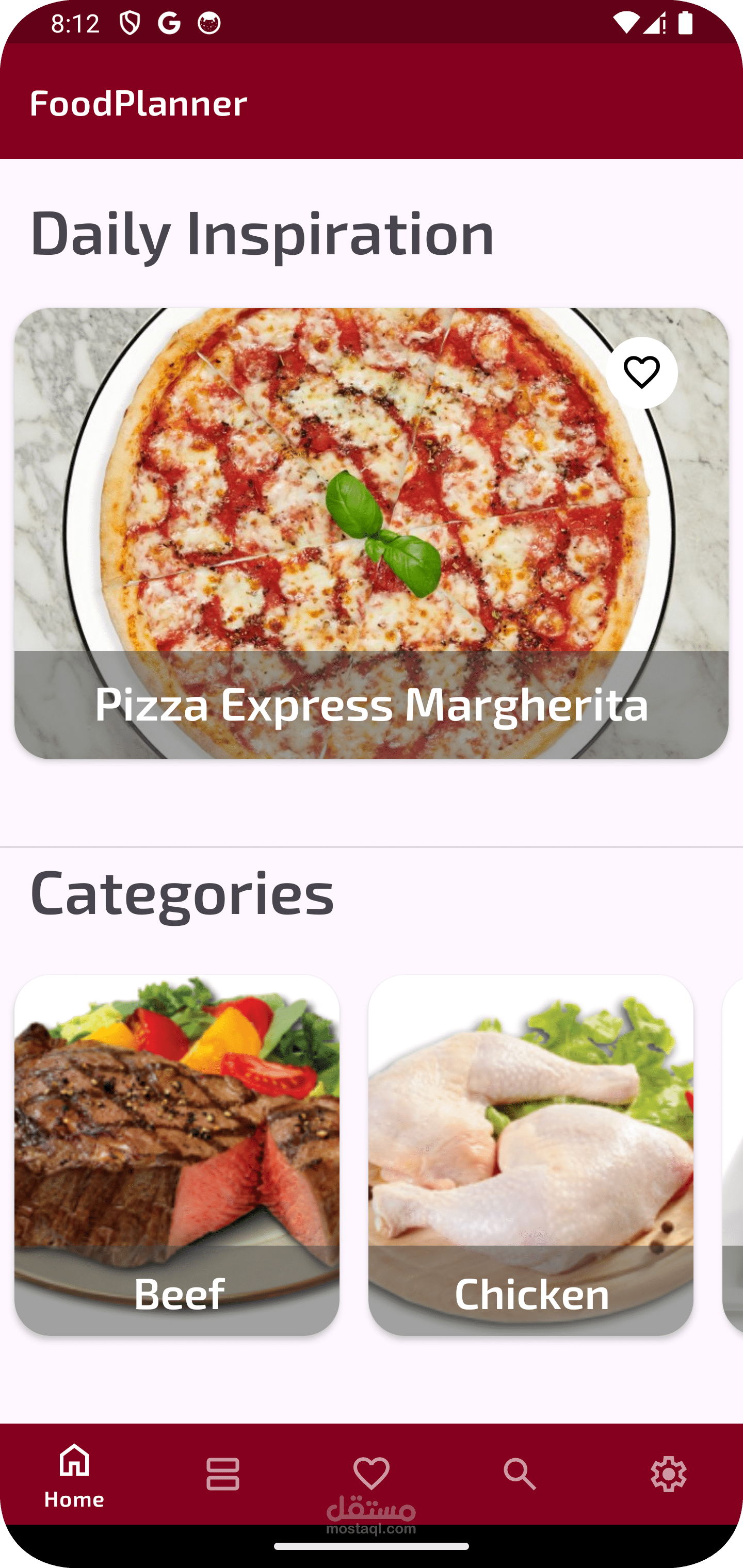Food Planner App