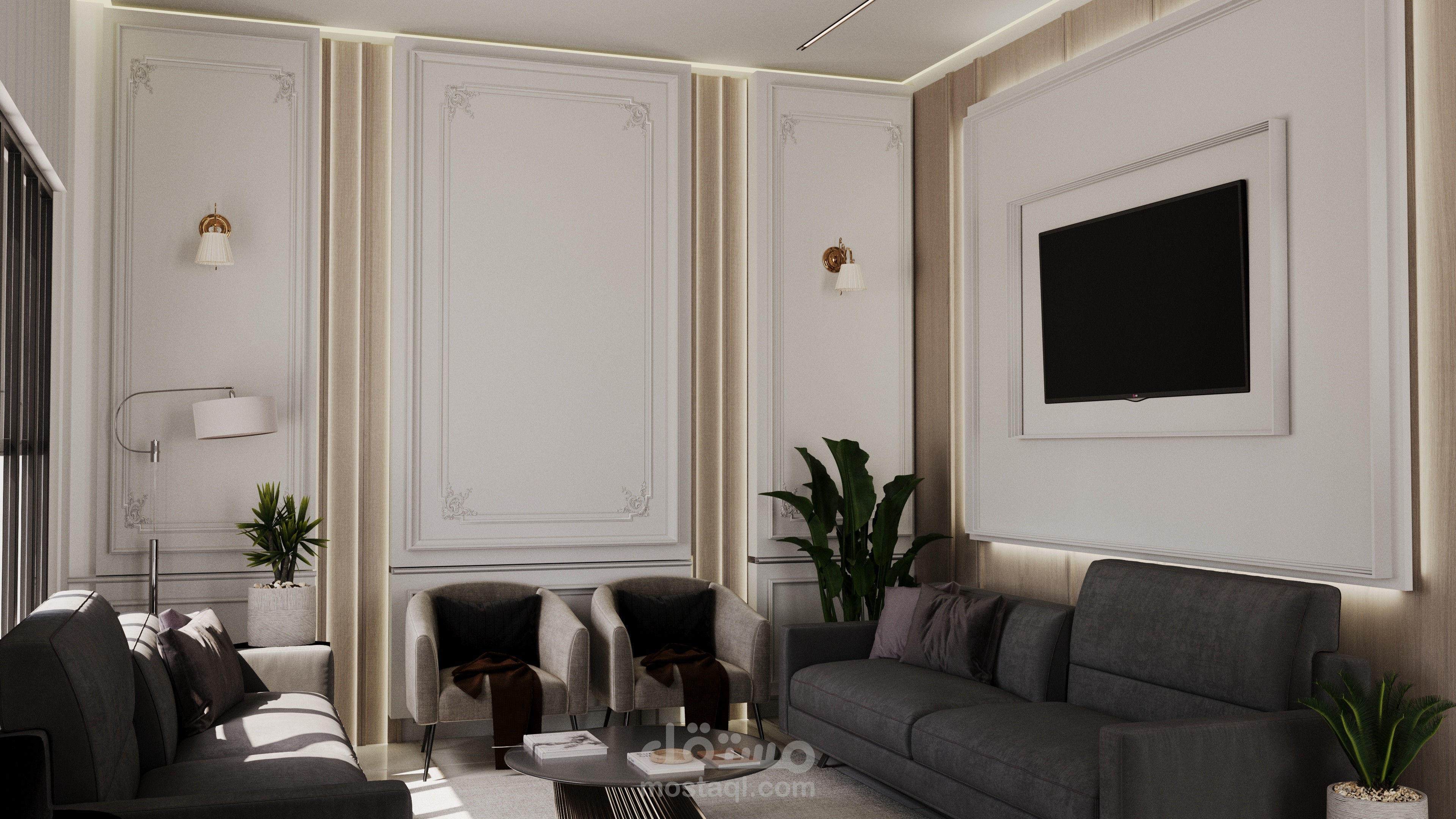 تصميم داخلي لشقة سكنية
