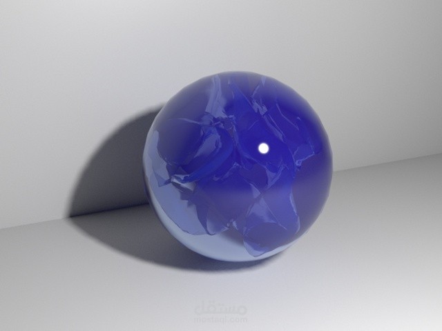 كرة زجاجية ثلاثية الأبعاد