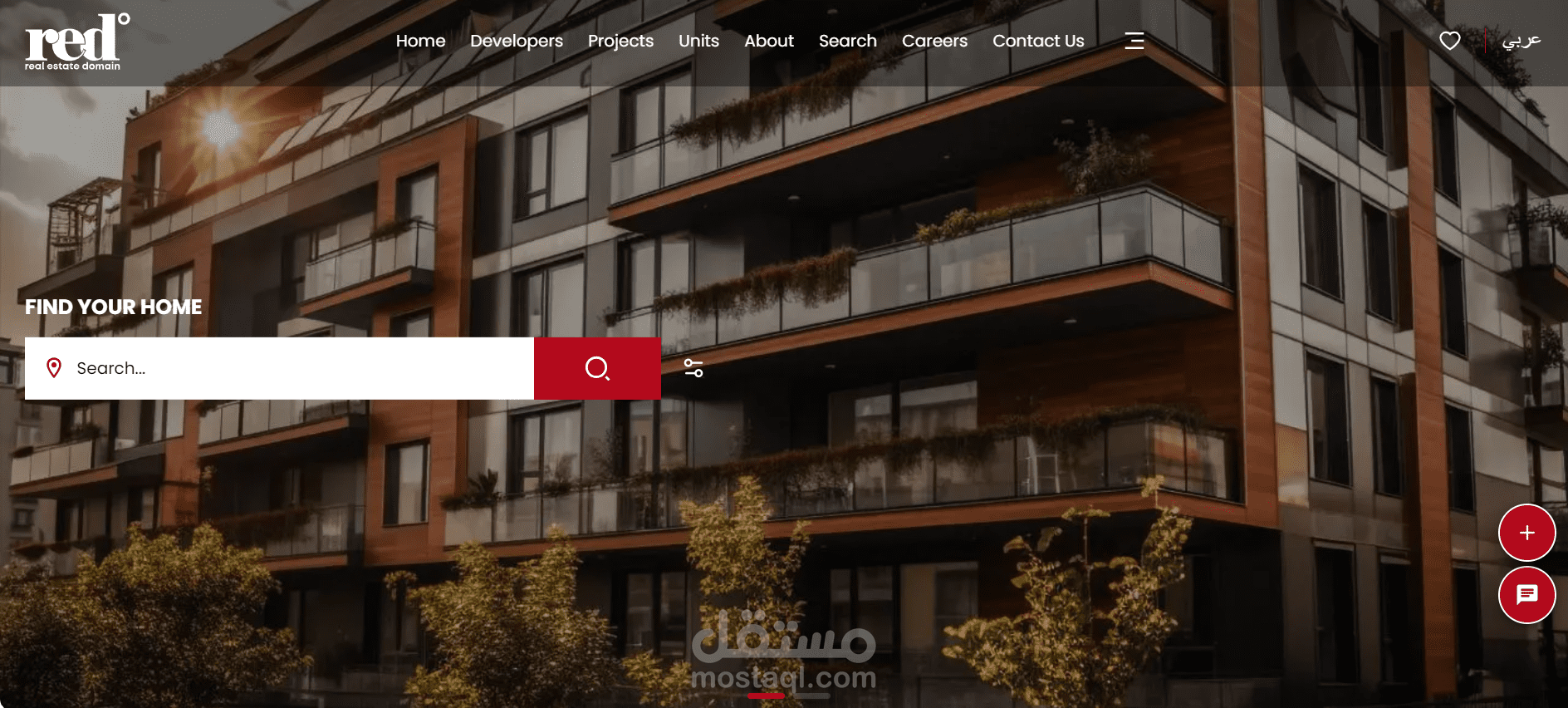 RED real estate website