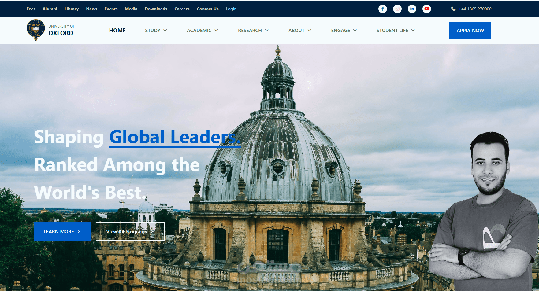 موقع جامعة Oxford الافتراضية