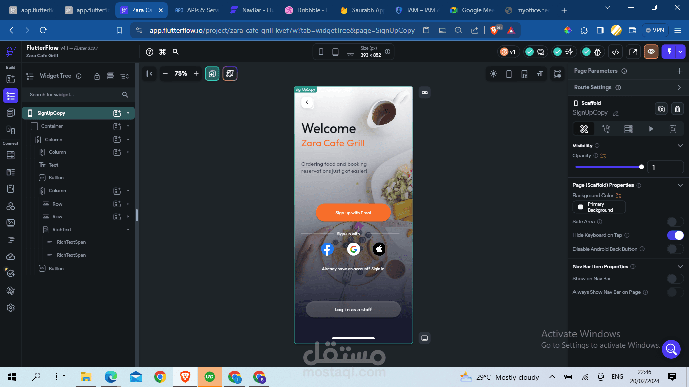Restaurants Ordering App with Users and Admin Functionality