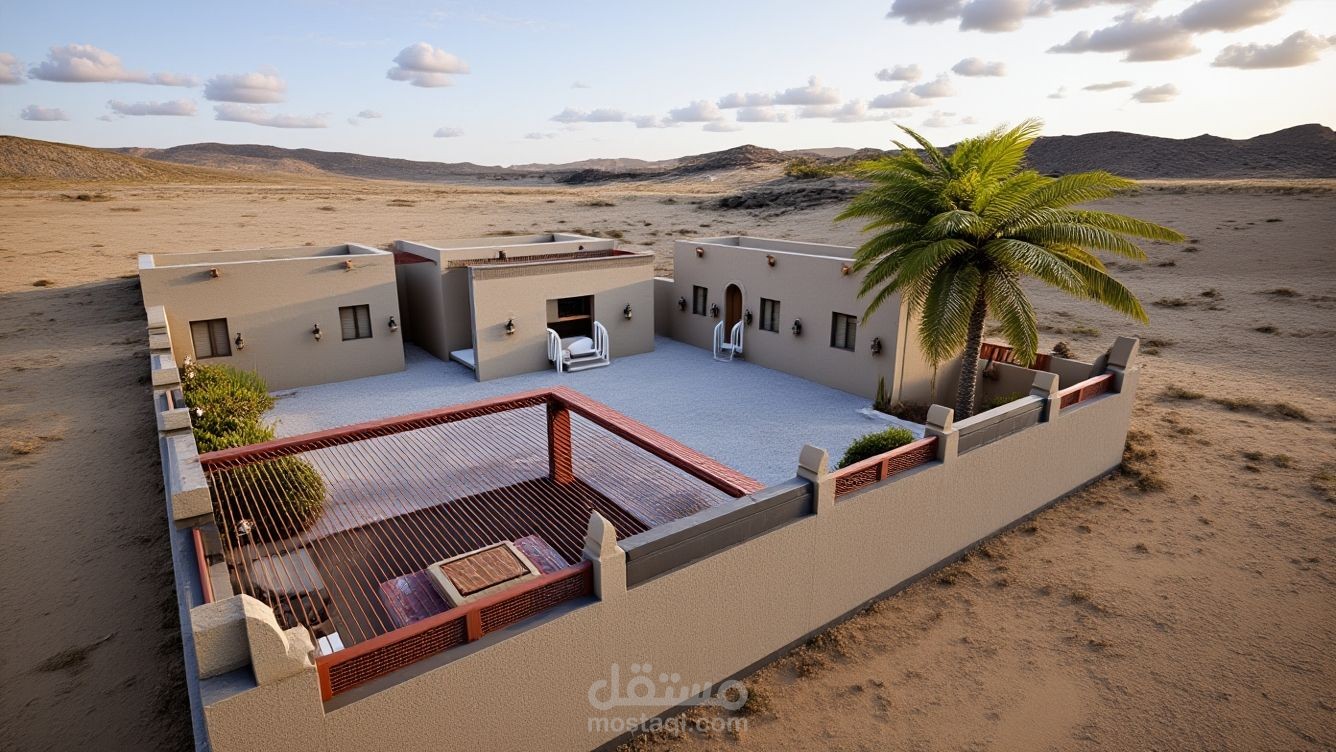 شاليه في قطر - عمارة محلية