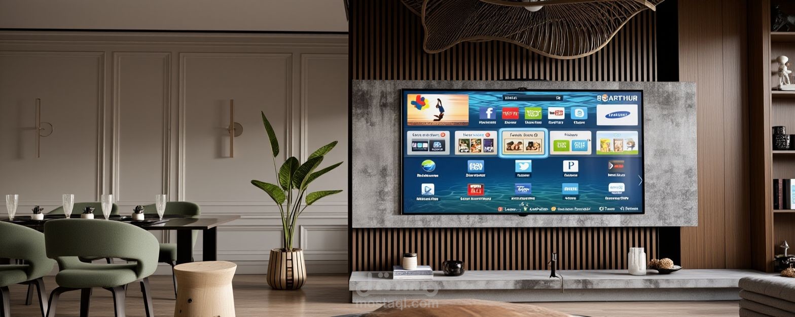 Modern interior design for a living room and dining room