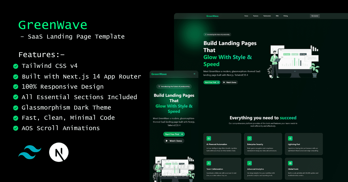 GreenWave – المستقبل الأنيق لتواجدك الرقمي