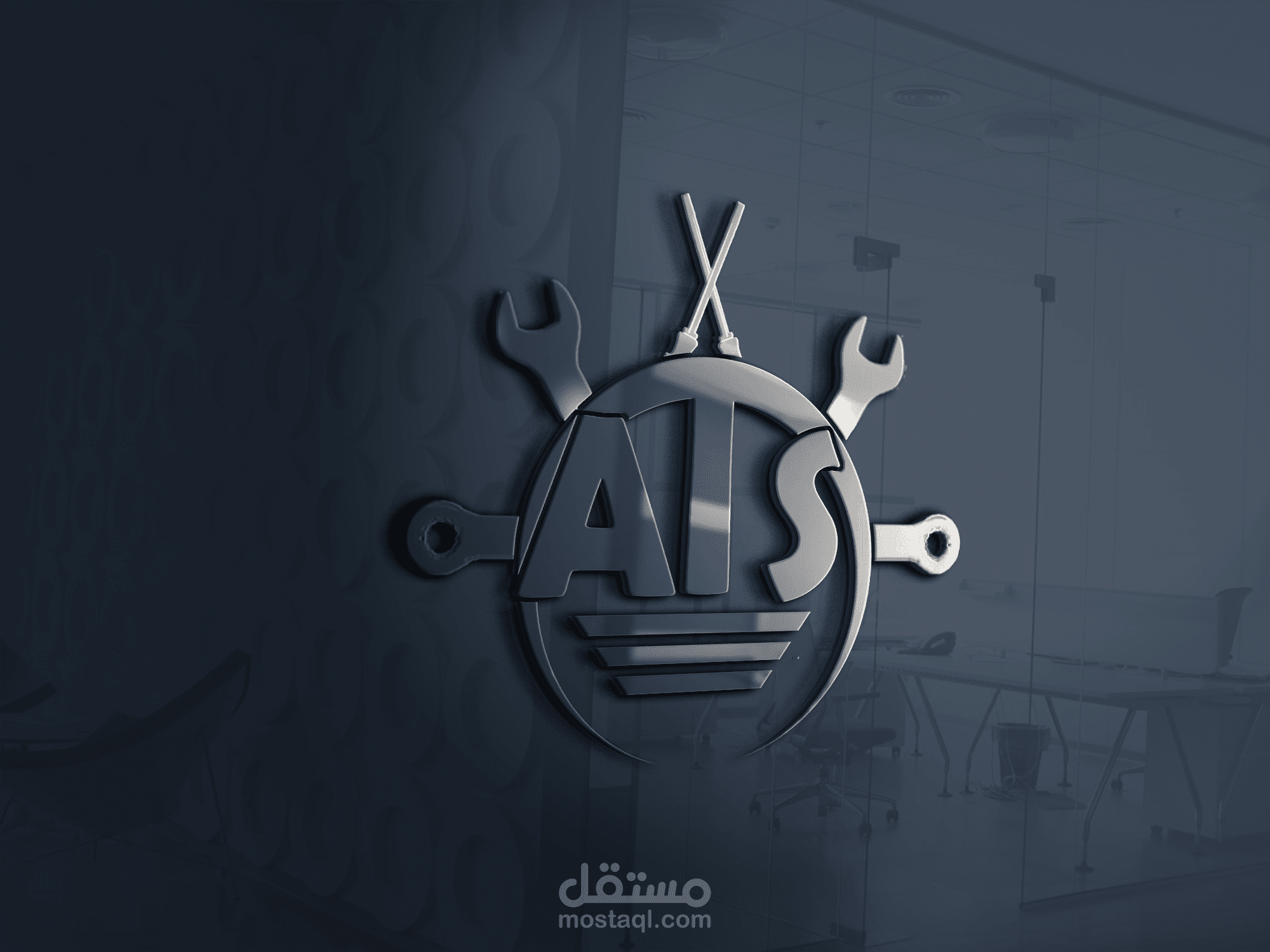 تصميم شعار مركز صيانة سيارات