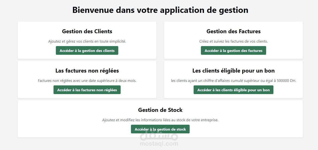 gestion des factures d'un magasine