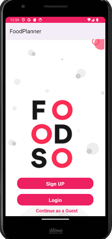 FoodPlanner Mobile Application