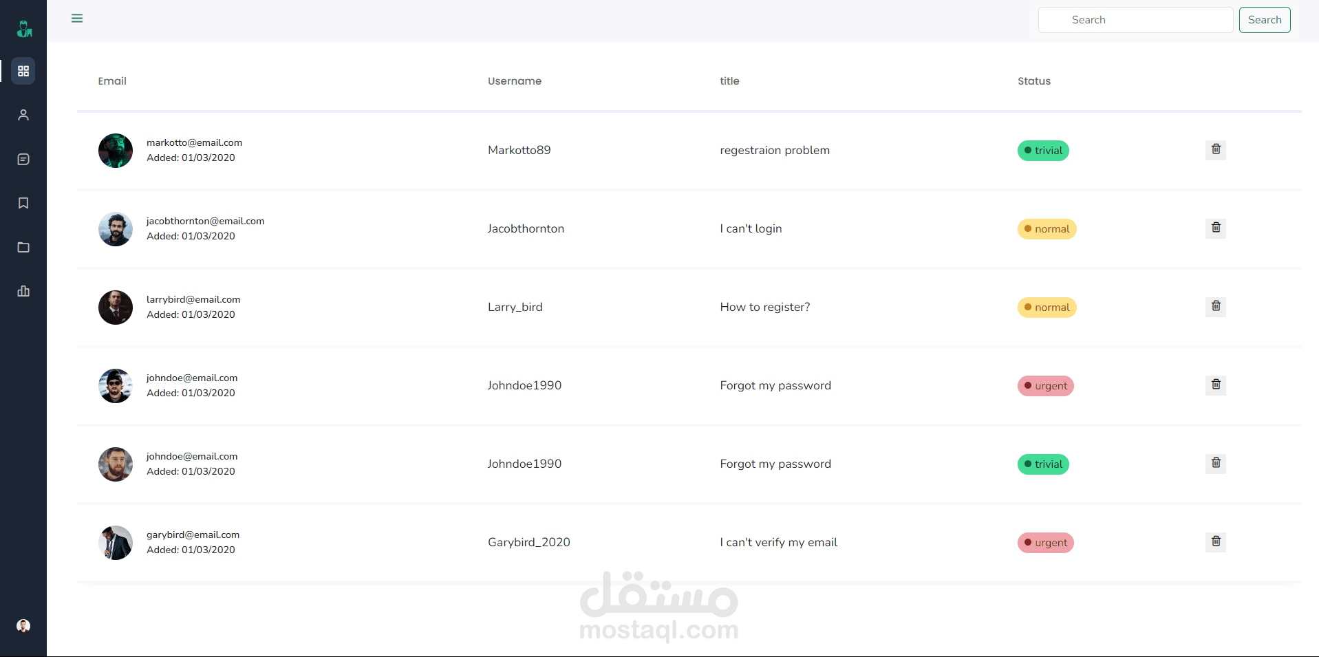 (CRM نظام ادارة عملاء) لشركة DentexEra