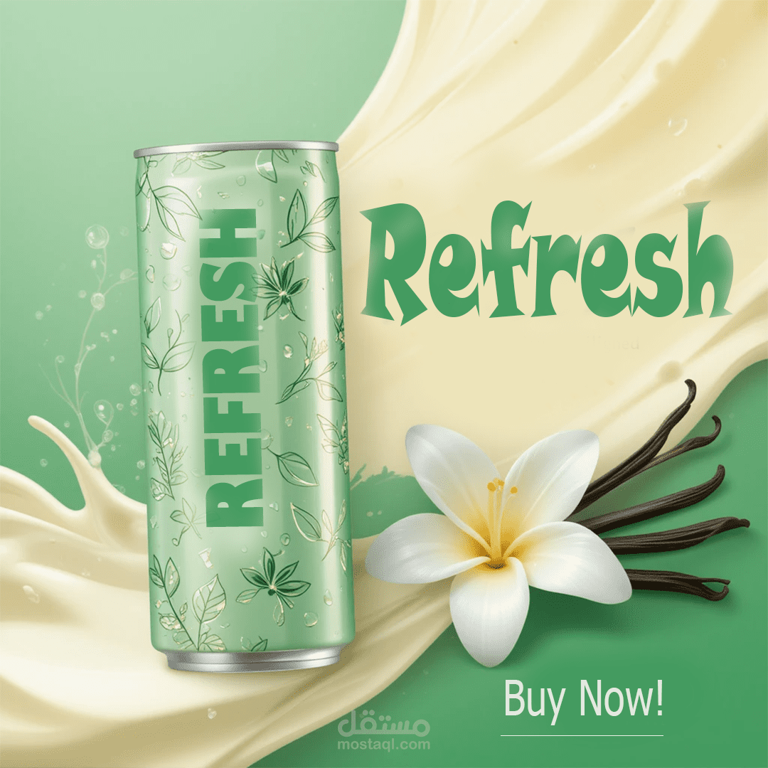 Social media design about a drink(Refresh)