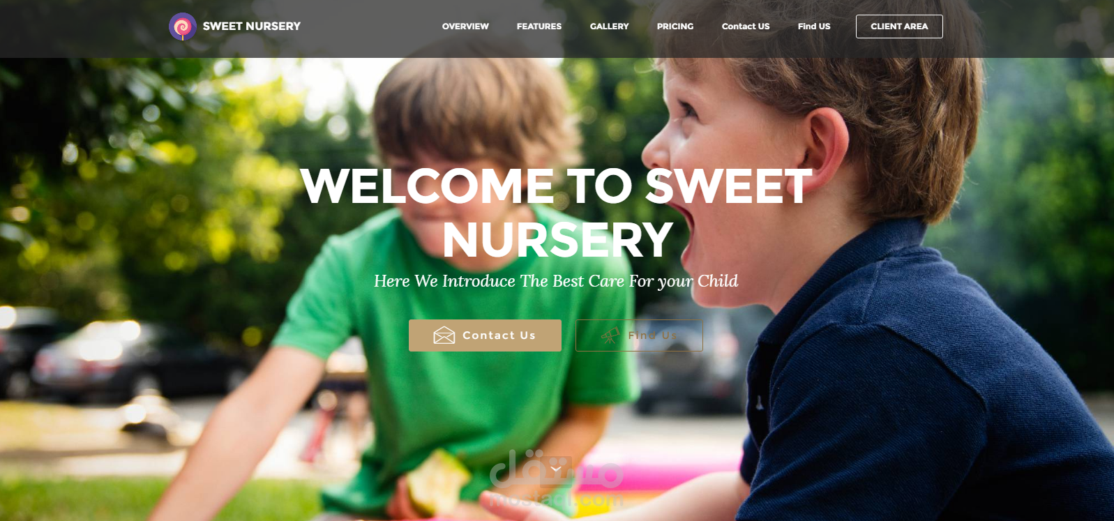 Pre-School Parallax Website