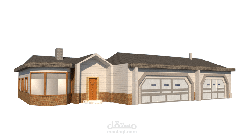 تصميم 3d خارجي وداخلي لعدة مباني