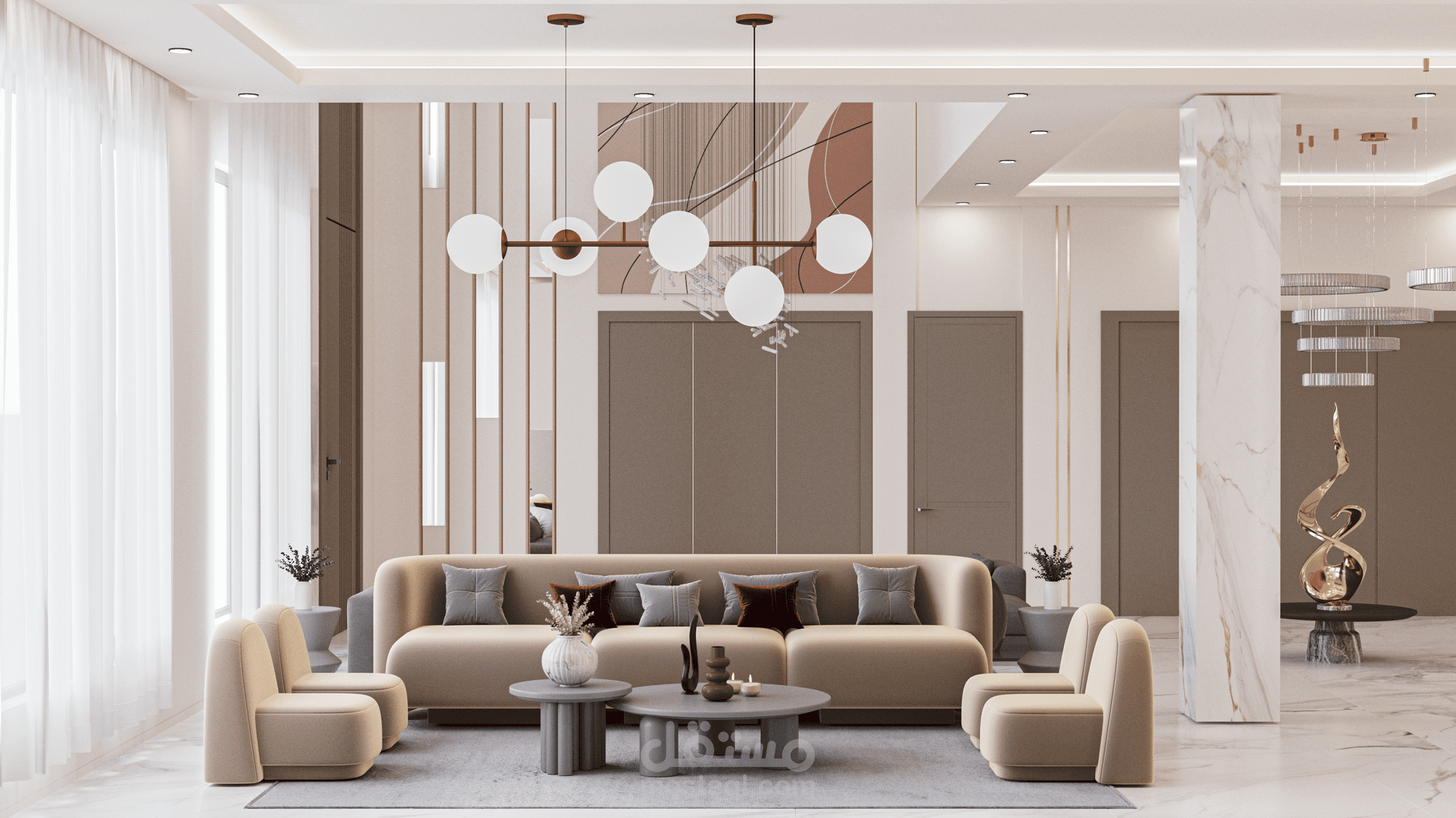 تصميم داخلي لفيلا في الإمارات