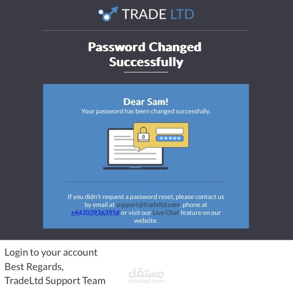 E-mail template
