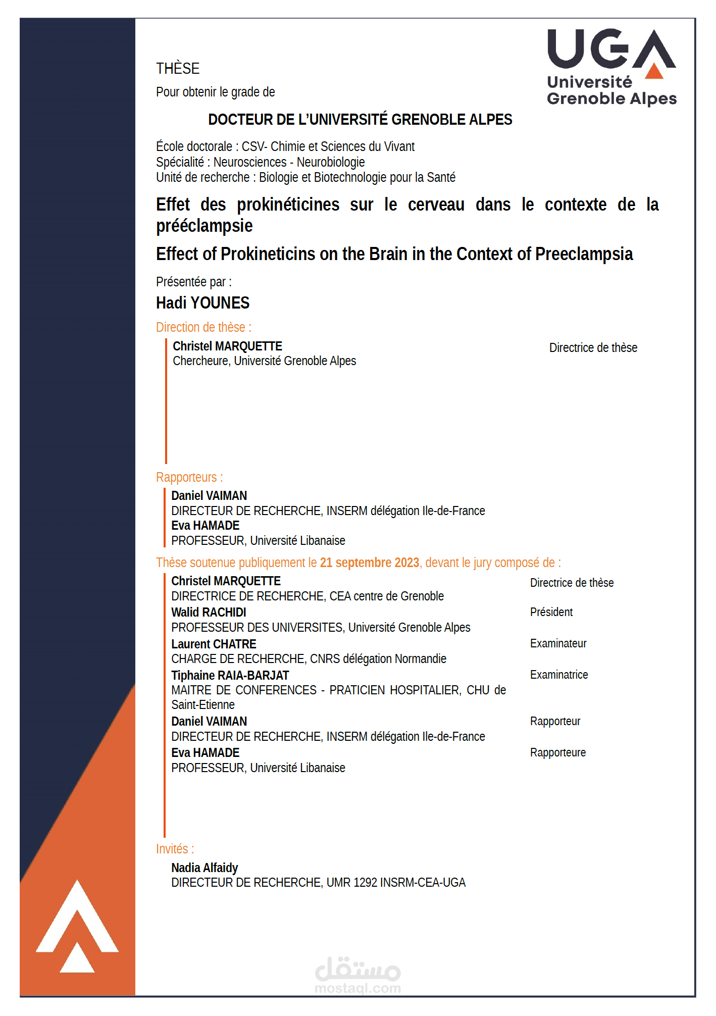 Writing my thesis manuscript in english of 313 pages