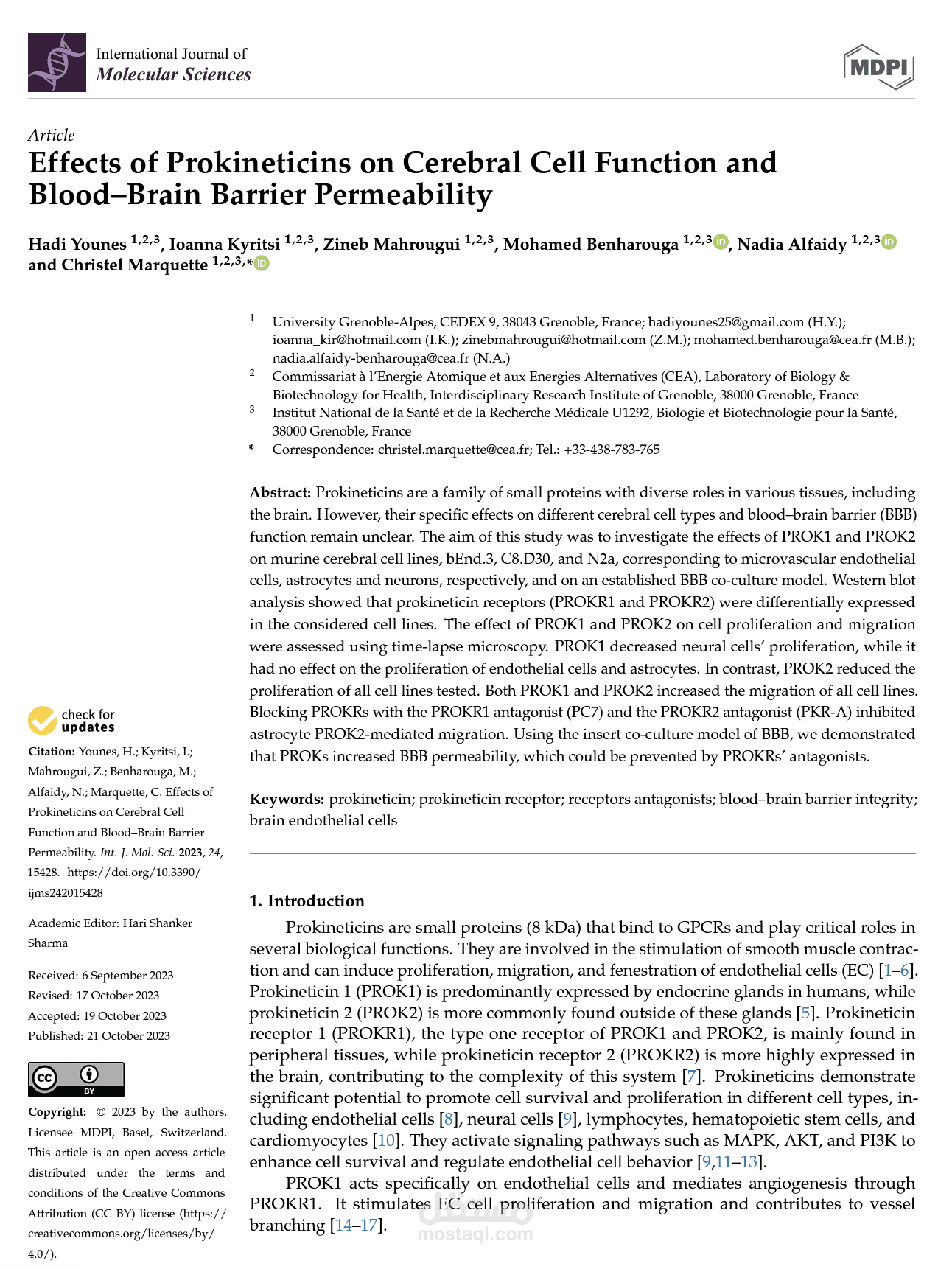 Writing scientific paper, published in an international journal