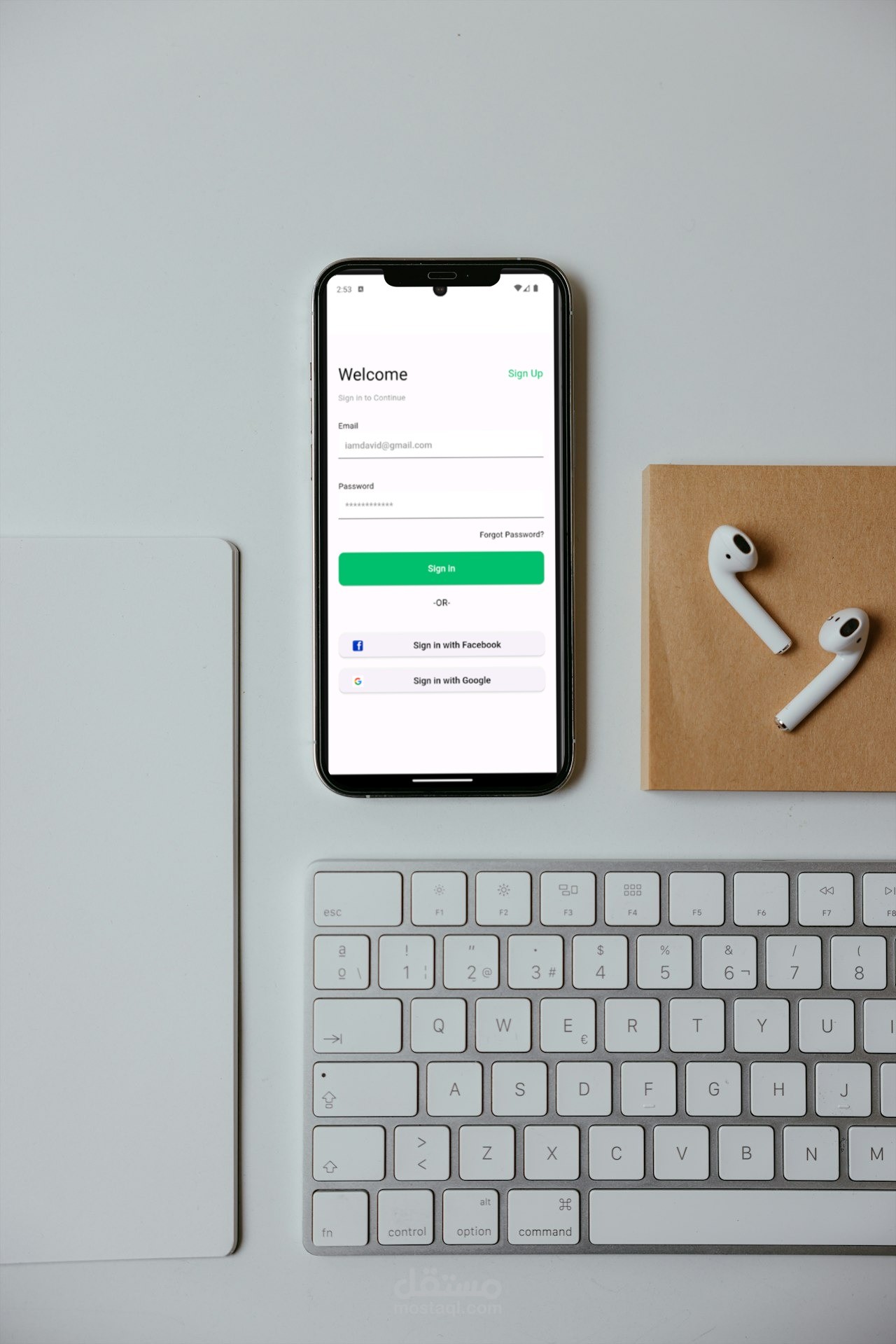 تطوير صفحة تسجيل الدخول وإنشاء الحساب باستخدام Flutter وFirebase