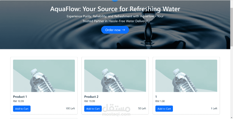 design and implementation of a Sustainable Water Delivery Web App in accordance with SDG 6 - Clean Water and Sanitation using Amazon Cloud services