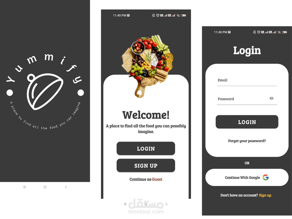 Yummify (Food Planner)