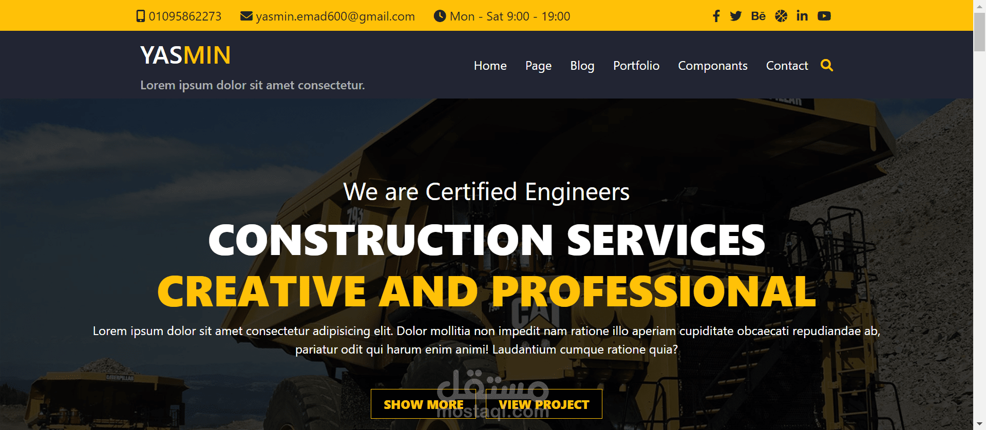 landing page (HTML, CSS, Bootstrap)