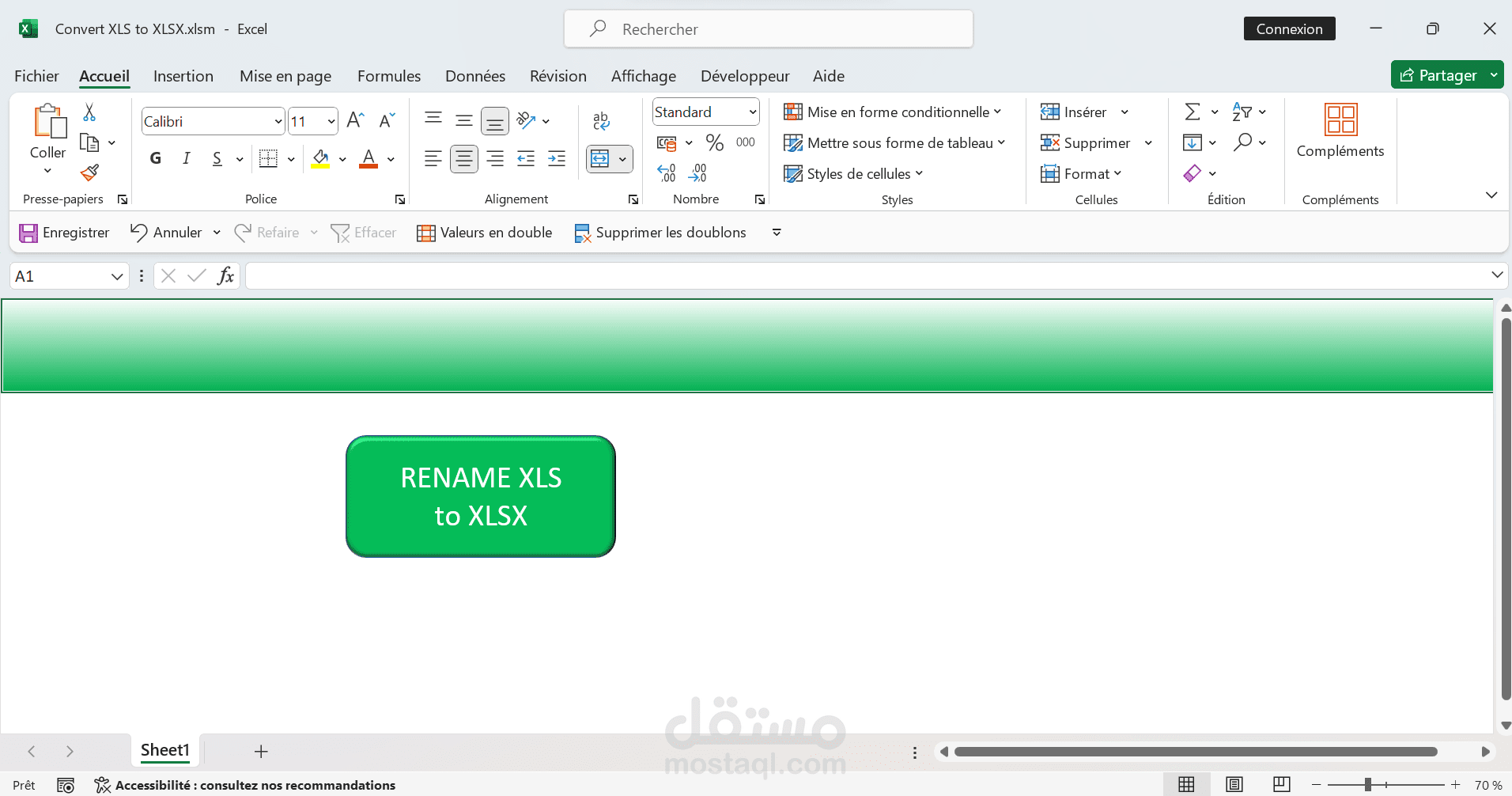 تحويل دُفاتر العمل .xls إلى .xlsx بشكل جماعي