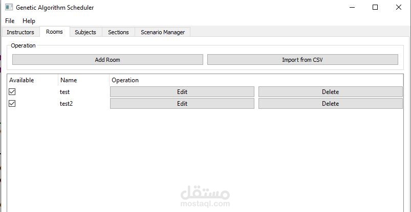 تصميم برنامج لإدارة الجامعات والكليات باستخدام لغة بايثون والخوارزمية الجينية