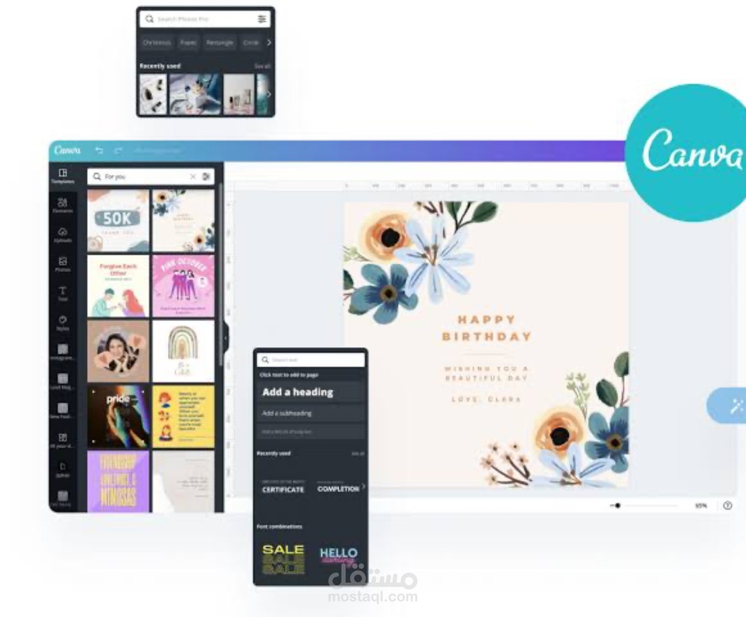 تصميم عروض تقديمية ب أستخدام canva