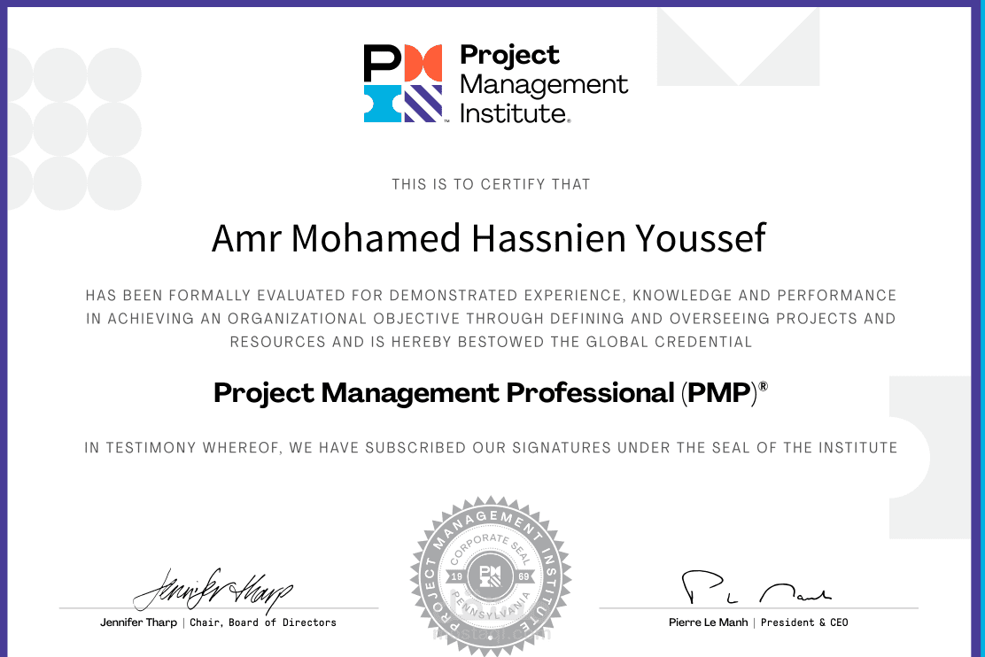 إدارة المشروعات كمحترف إدارة مشروعات PMP