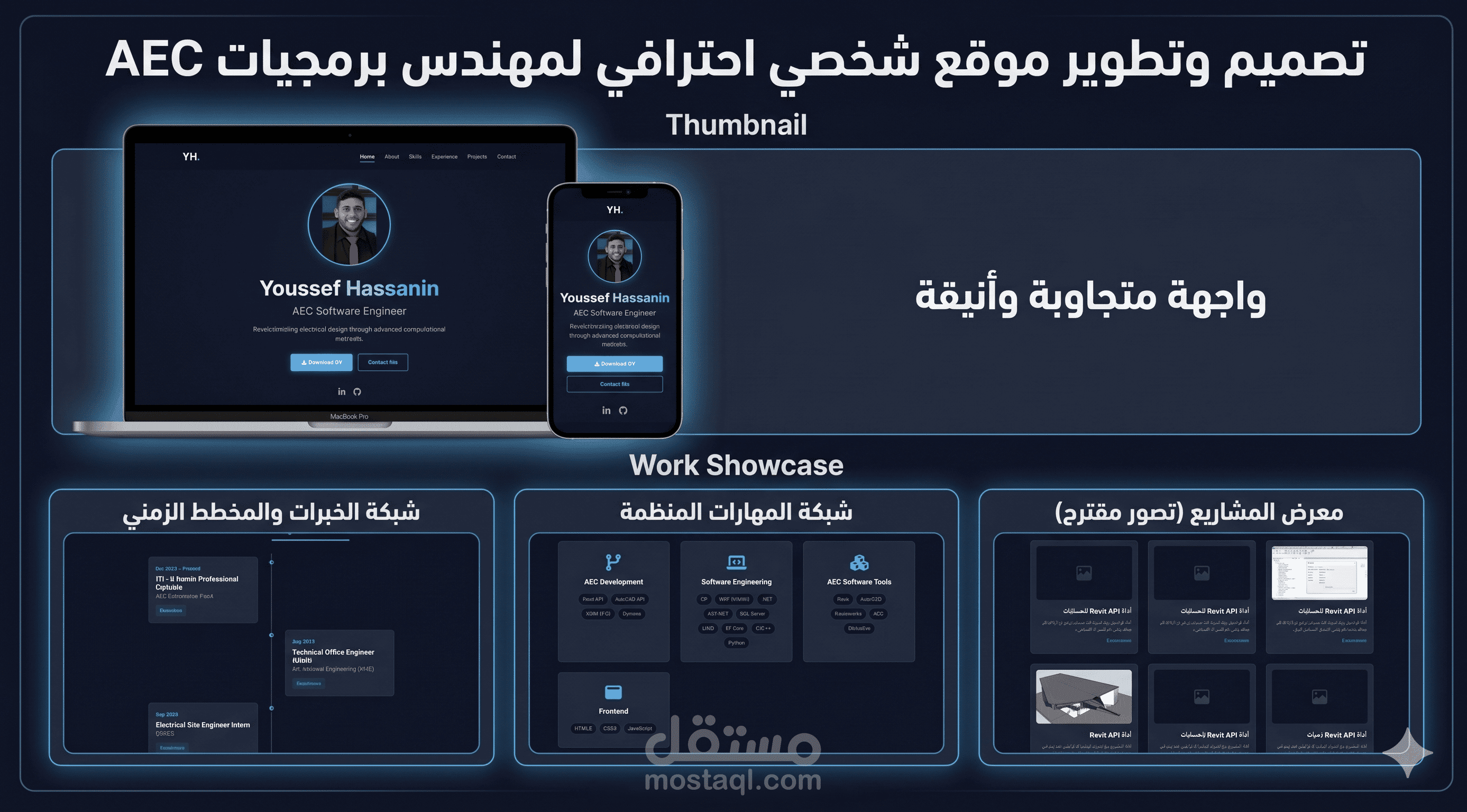 موقع شخصي متجاوب (Personal Portfolio Website)