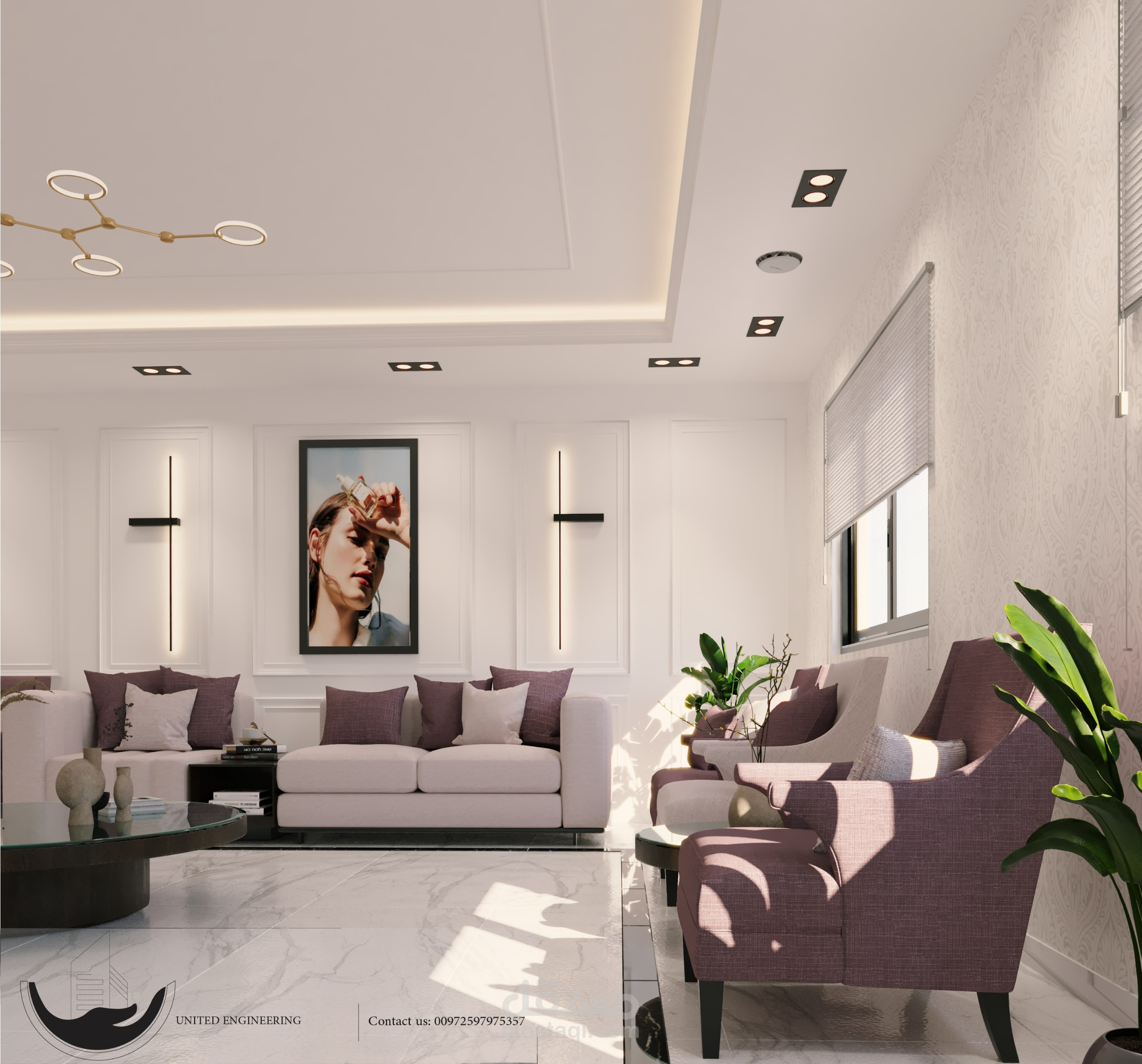 تصميم منطقة انتظار لعياده اسنان