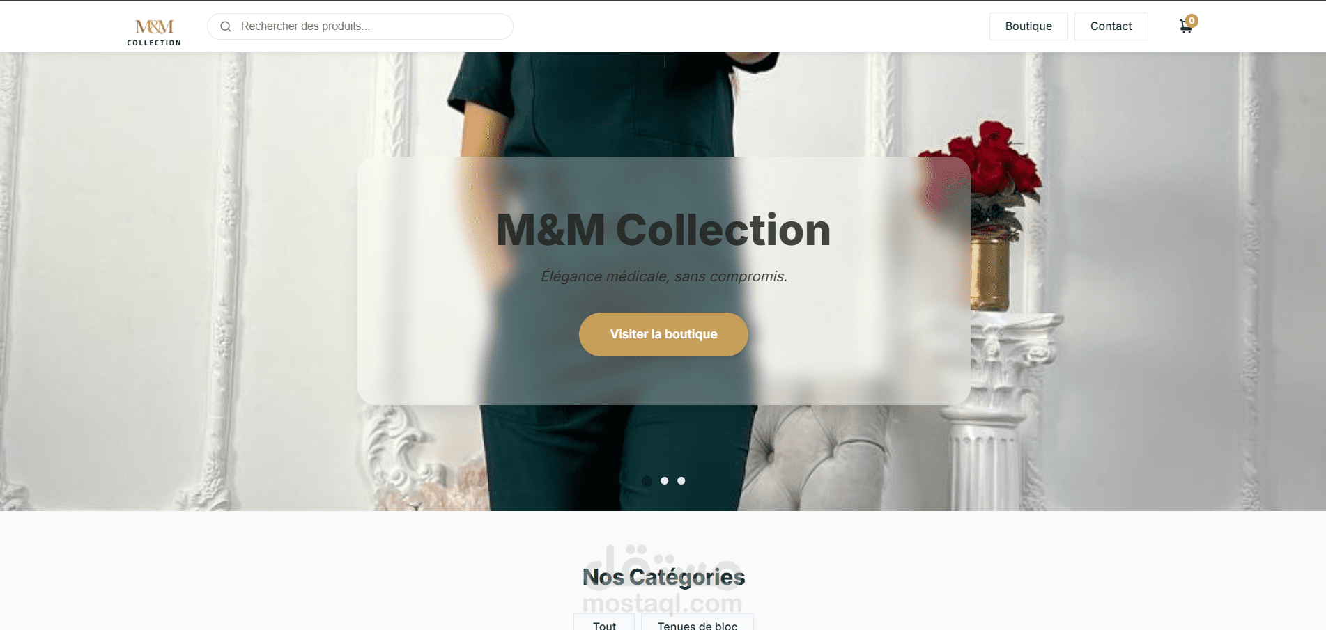 متجر إلكتروني للأزياء الطبية  M&M Collection