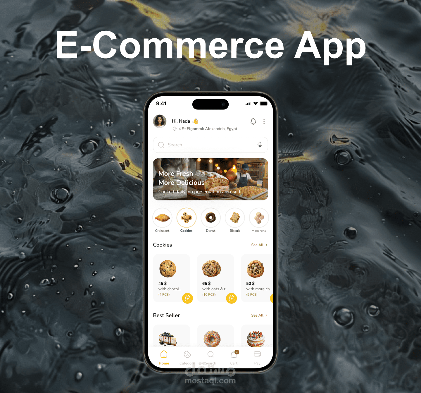 Breaded Food Delivery Mobile App || UI UX Design
