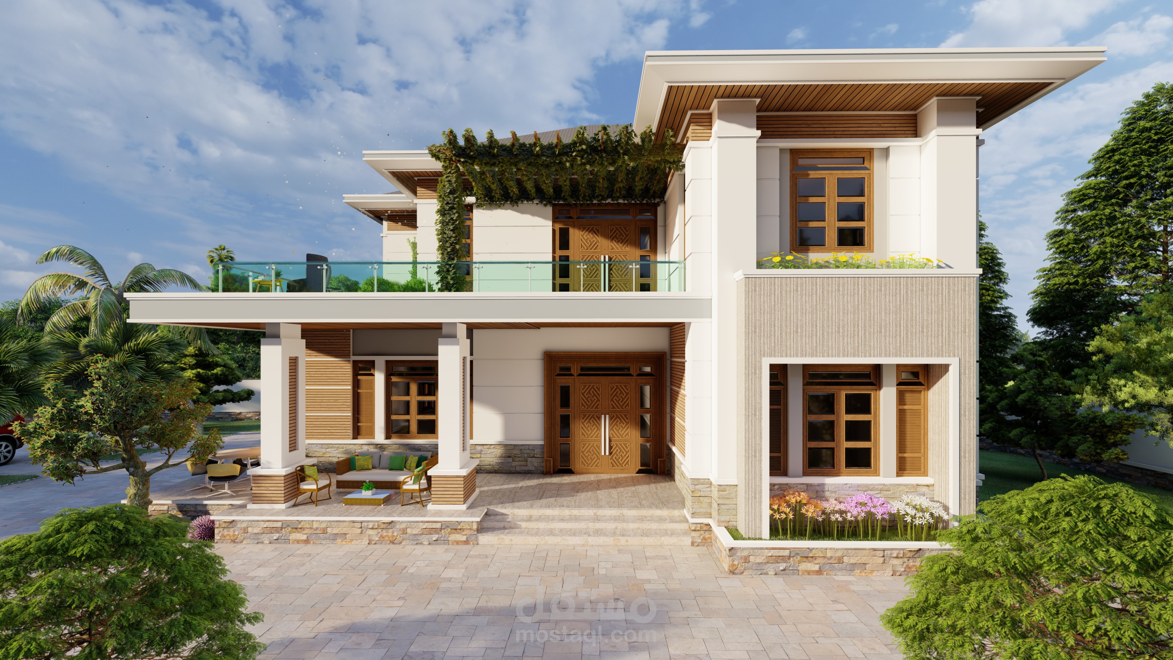 تصميم فيلا على الطراز الاوروبي