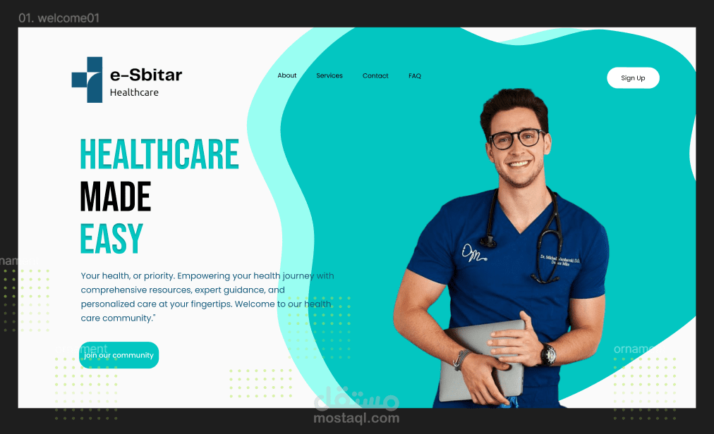 design of website
