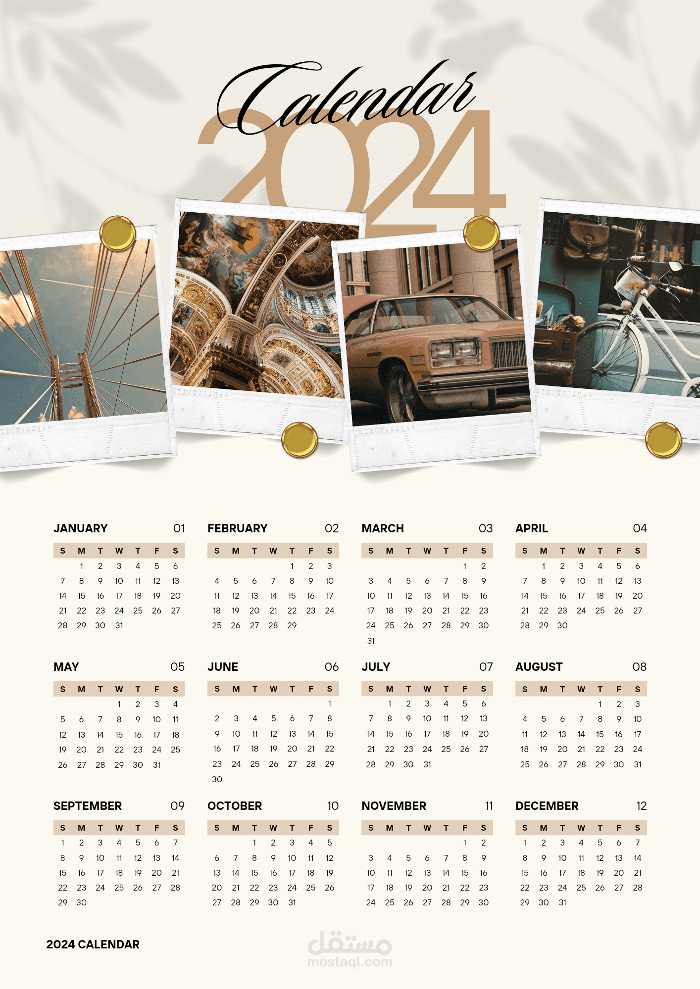 Calendar poster 2024