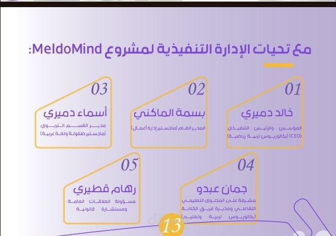 المدير العام لمشروع MeldoMind