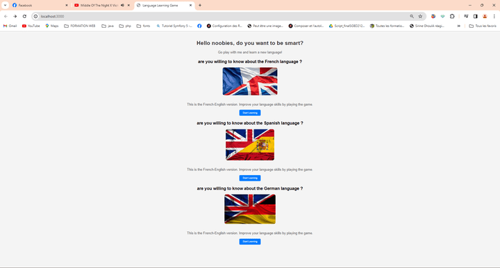 Language Learning Game