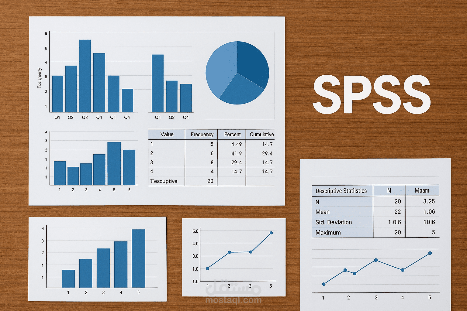 تحليل إحصائي لاستبيان أكاديمي باستخدام SPSS