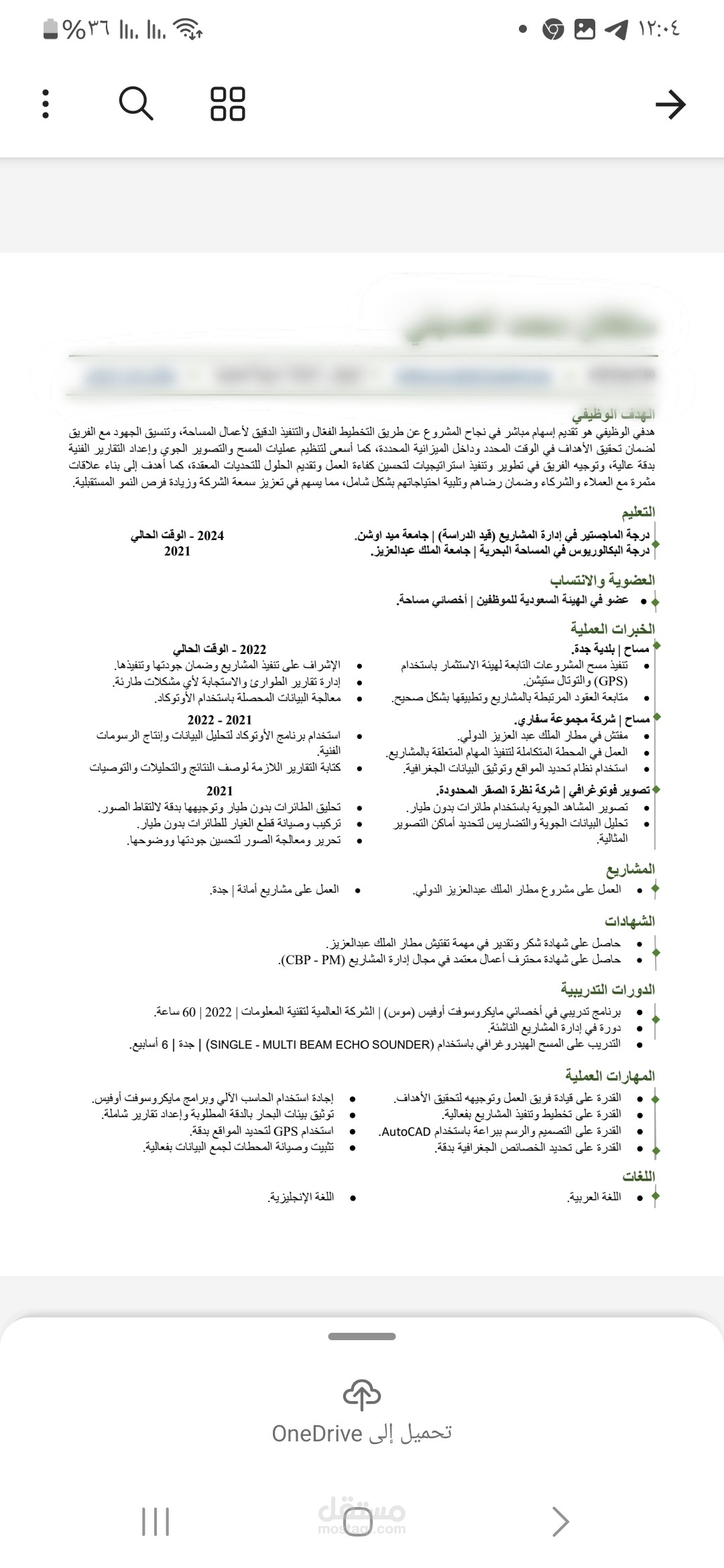 CV احترافية