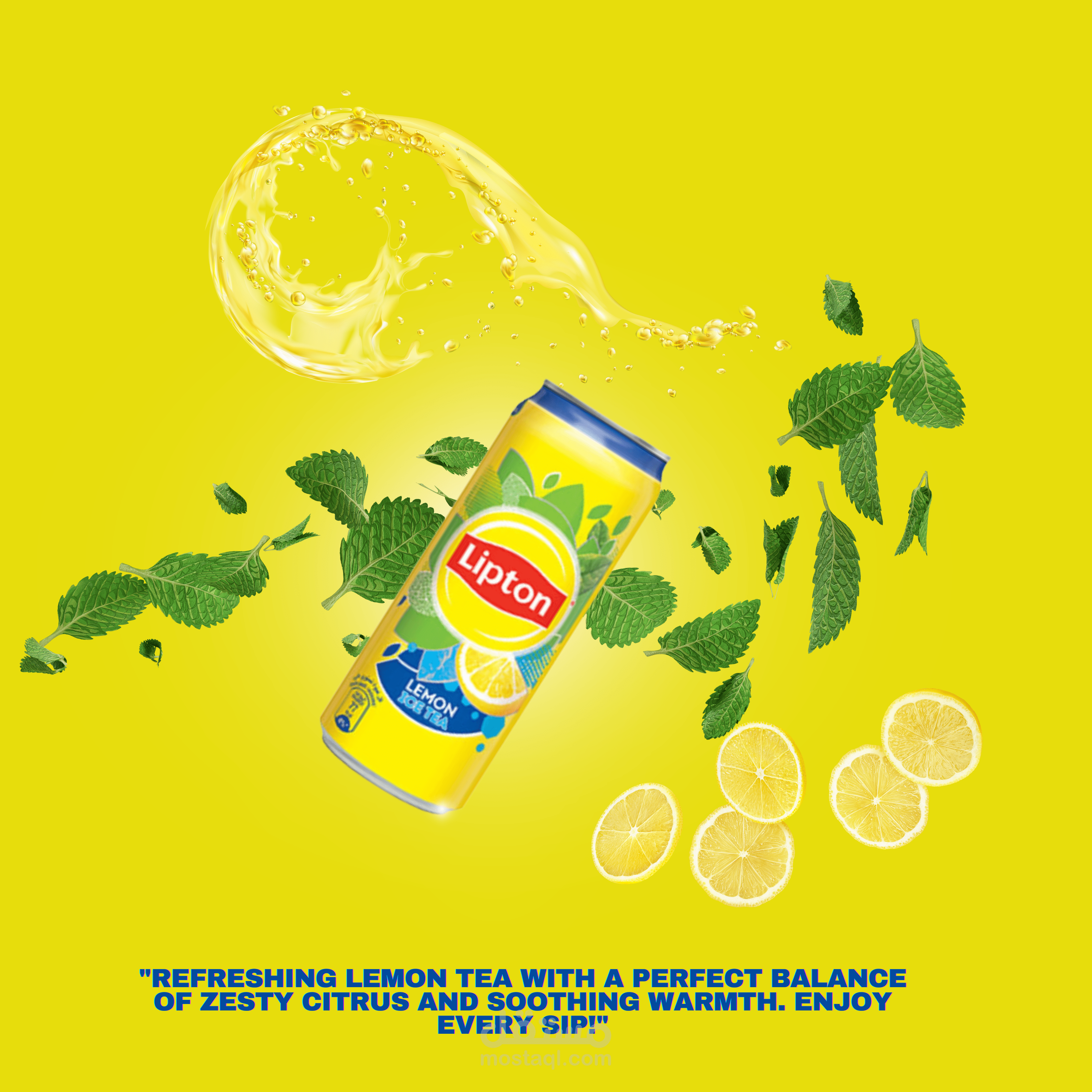 تصميم سوشيال ميديا منتج ليبتون