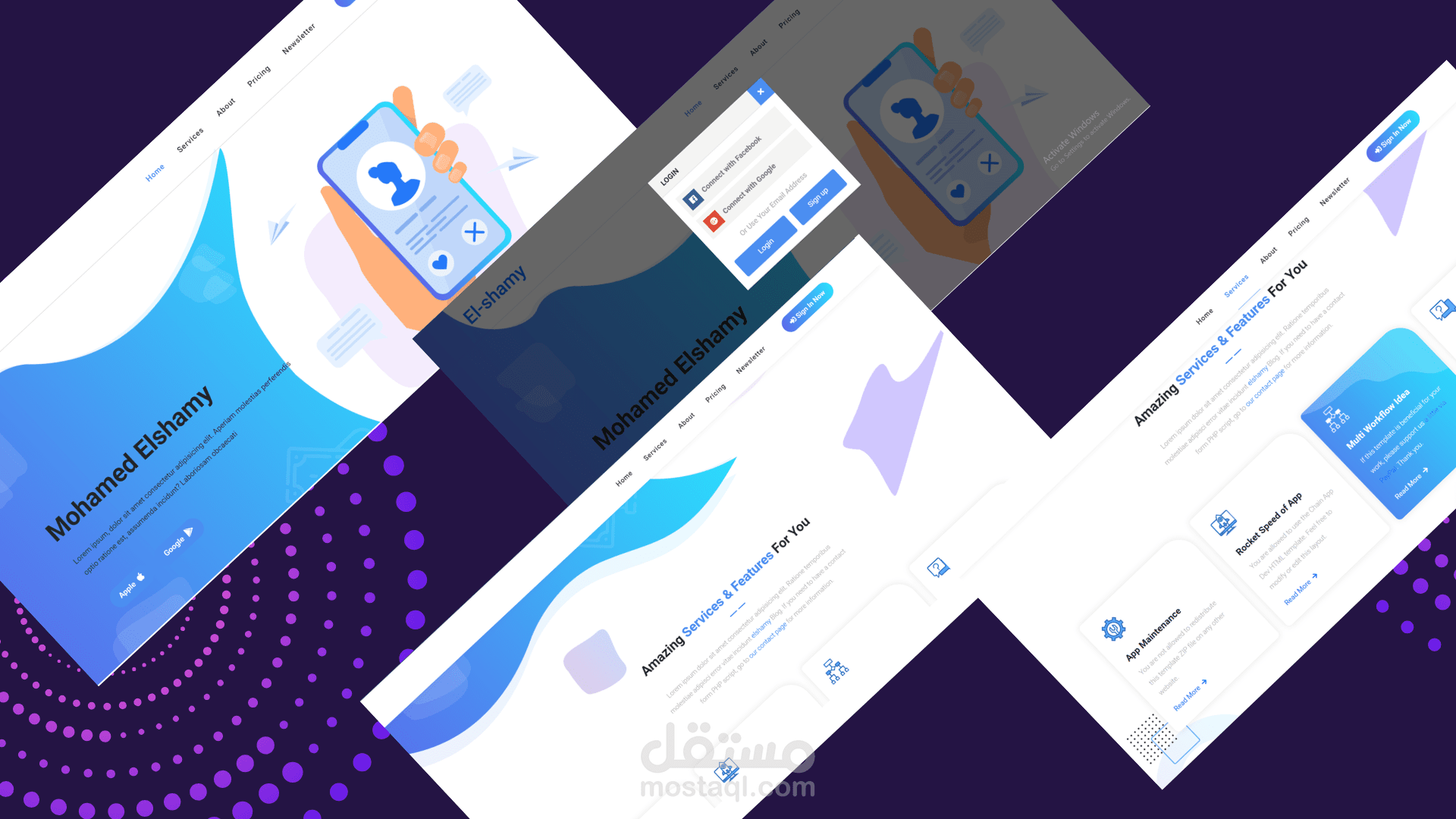 صفحة هبوط احترافية - Landing Page