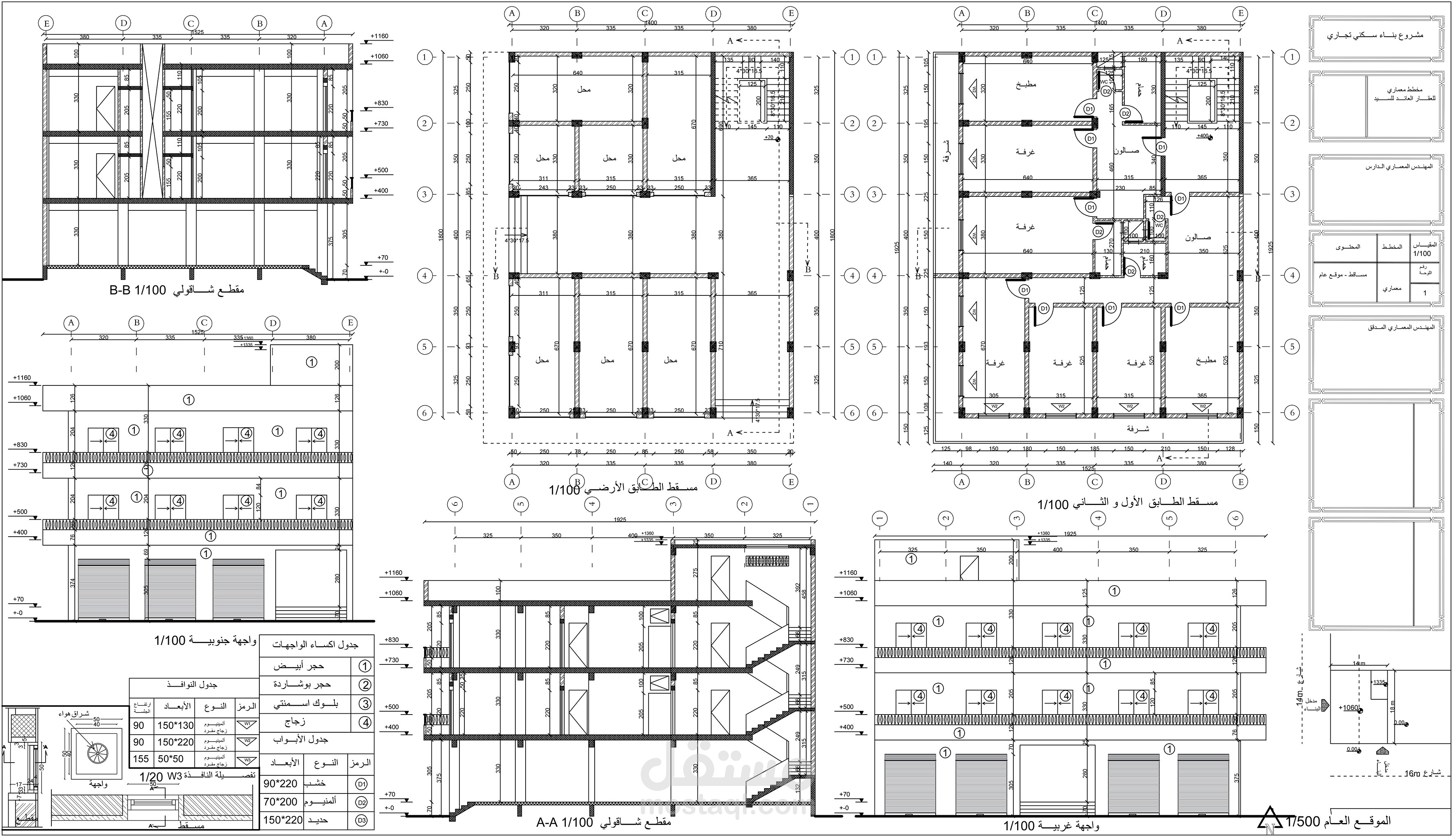 مخططات بناء سكني تجاري