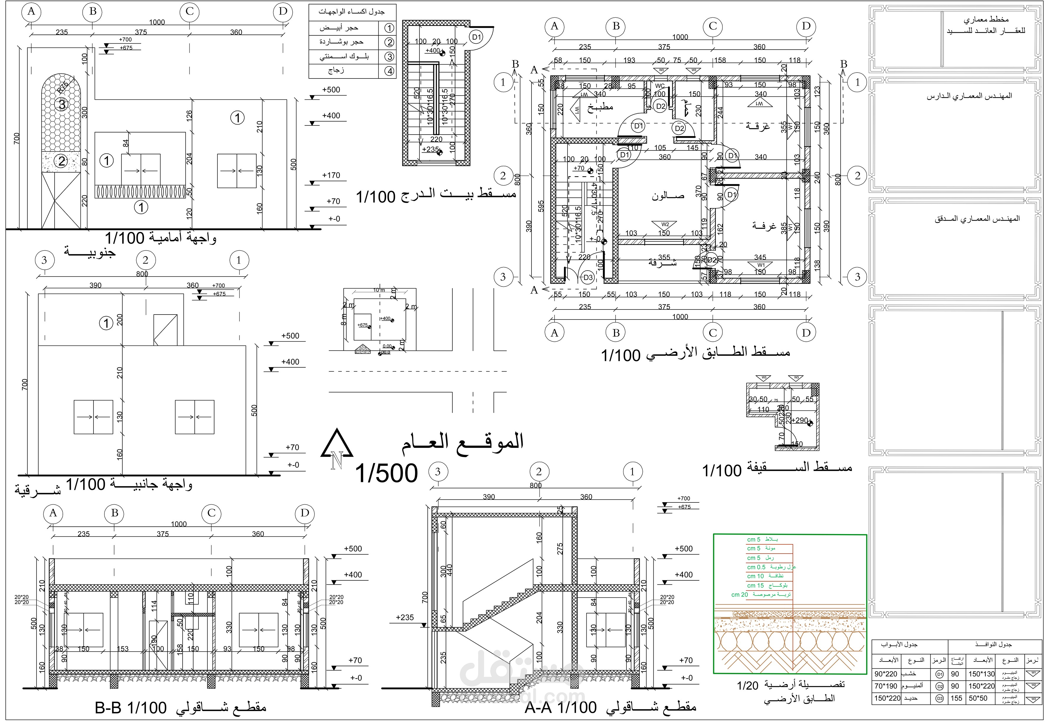 مخططات بناء سكني