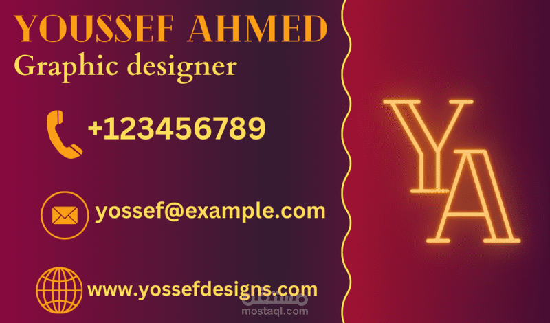 تصميم بطاقة عمل