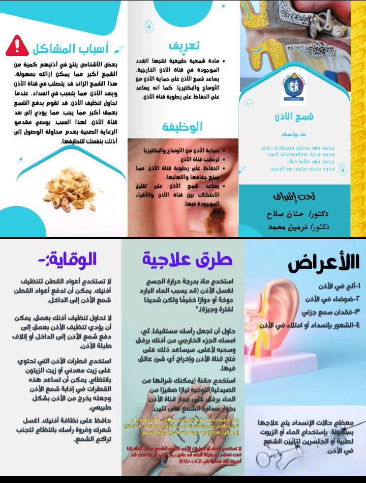 مطوية عن مرض الحصوات بصورة سلسة لاي شخص يفهمها و تصميم توضيحي