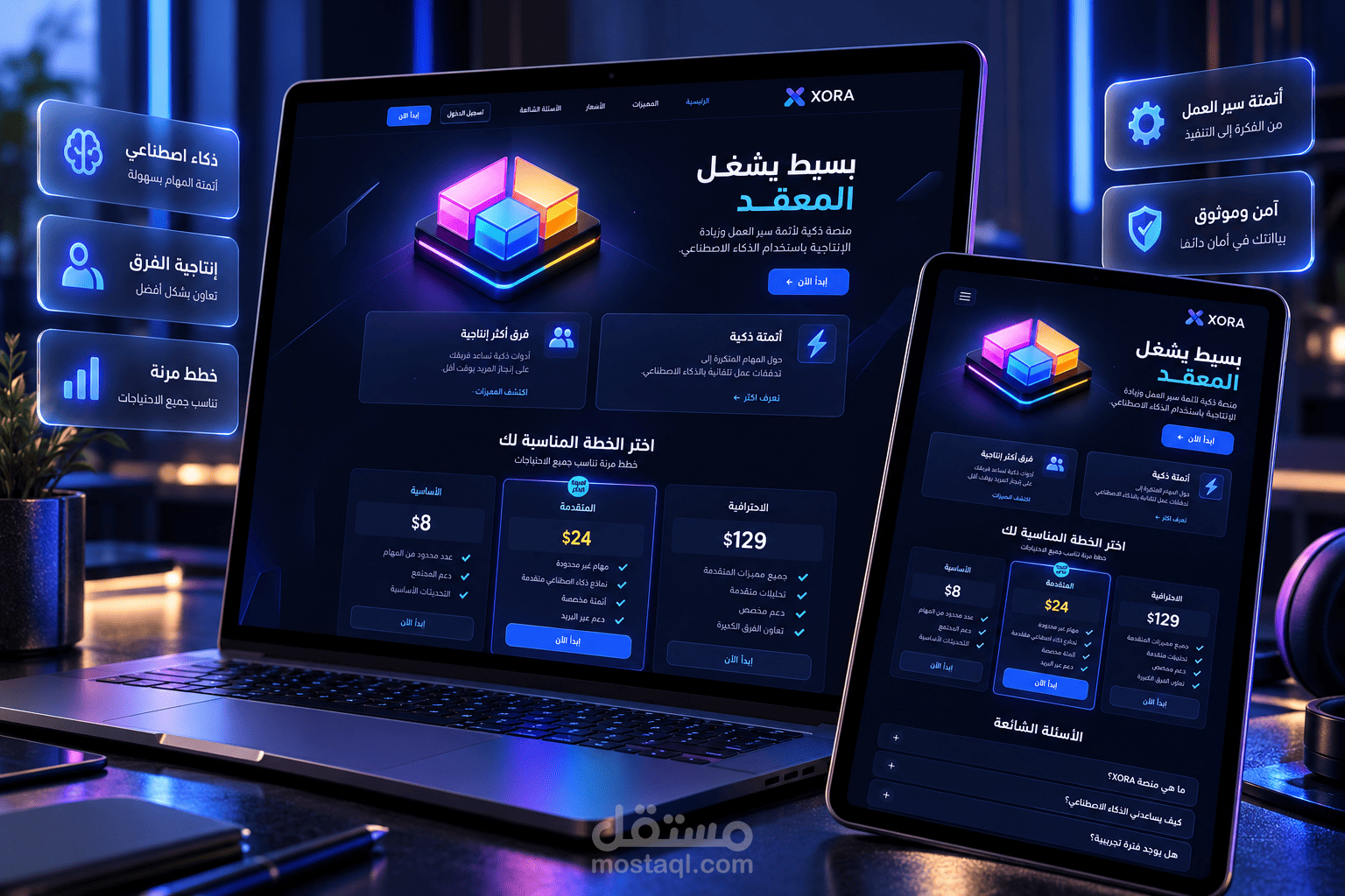 تطوير موقع لشركة تطوير