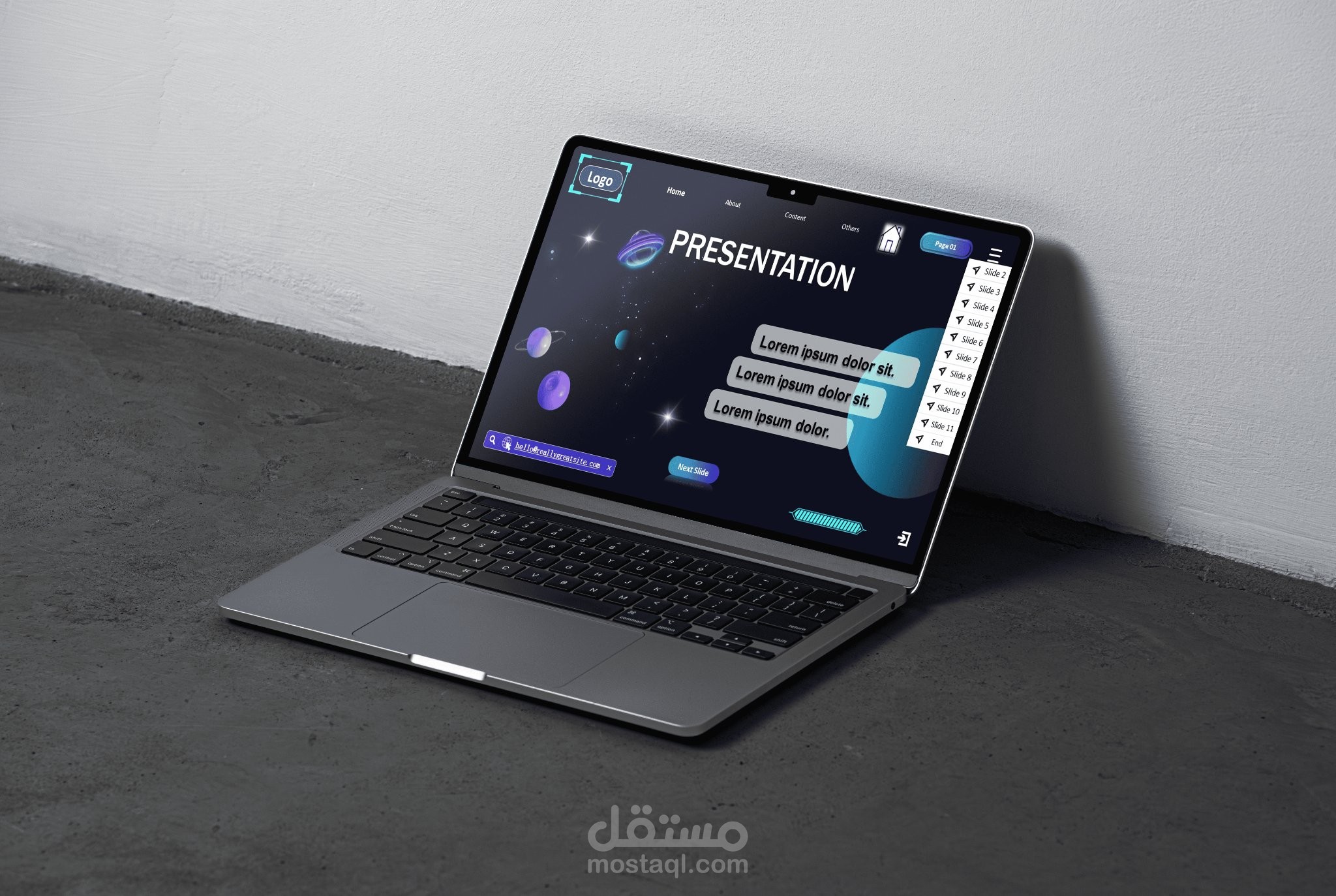 تصميم برزنتيشن لعرض ملف شركه توظيف للعلامات التجارية