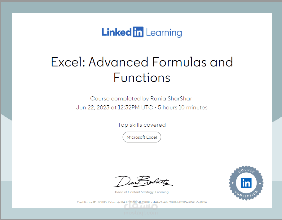 Excel: Advanced Formulas and functions
