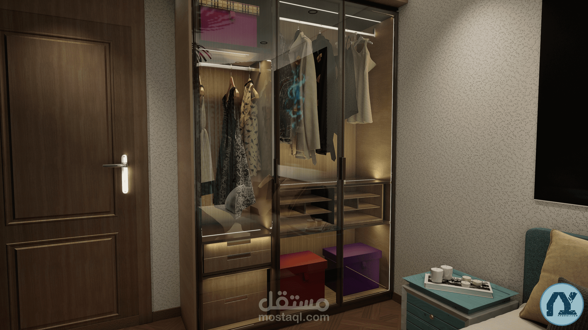 غرفة نوم صغيرة 3D