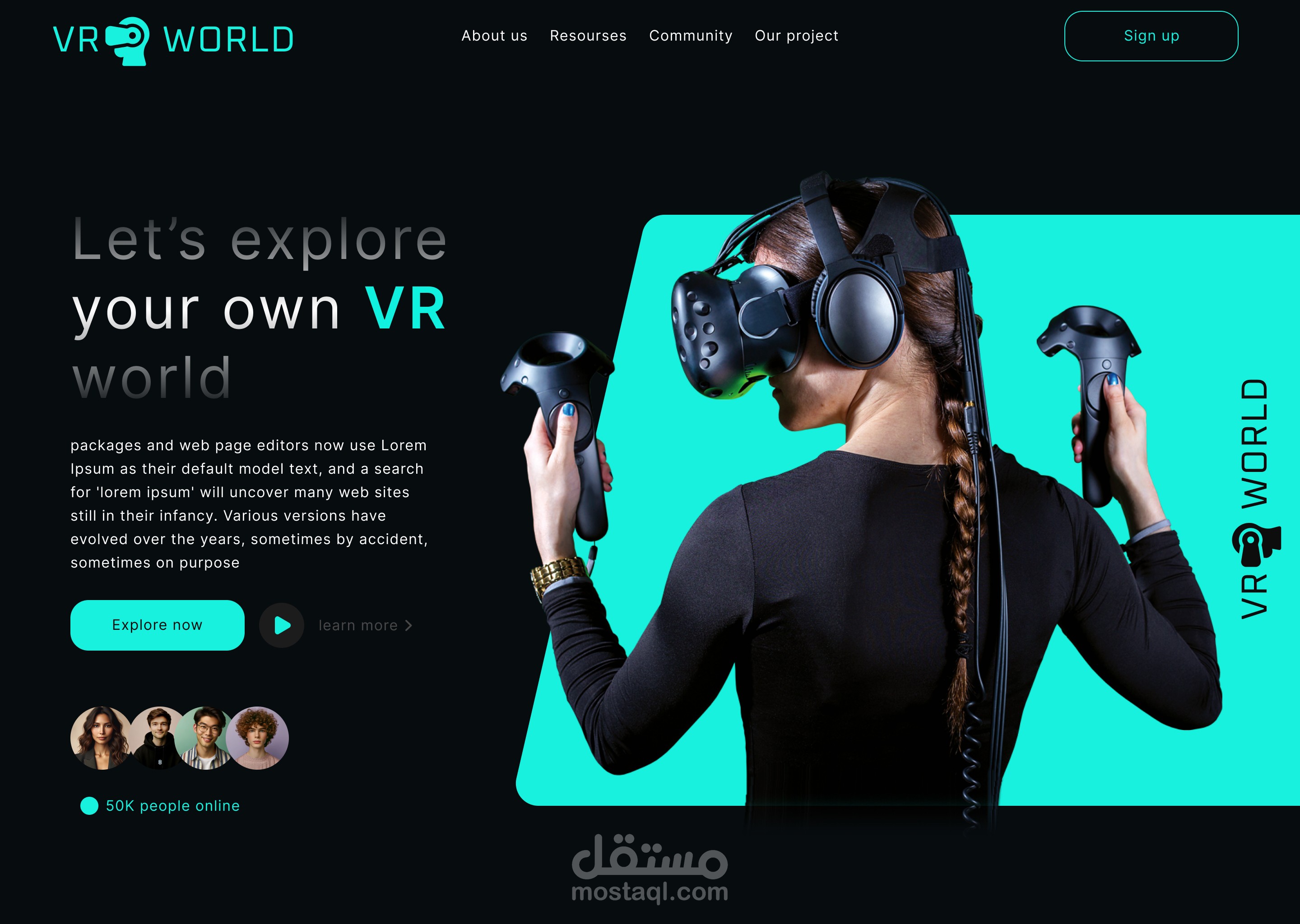 VR website | مستقل